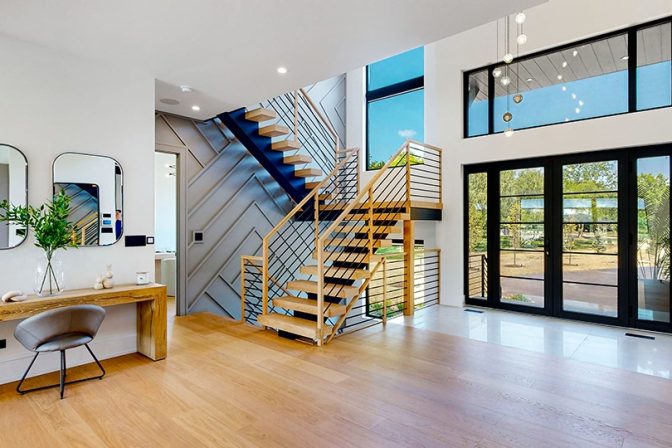 Walls with Dimensional Wood Accents in Littleton, CO