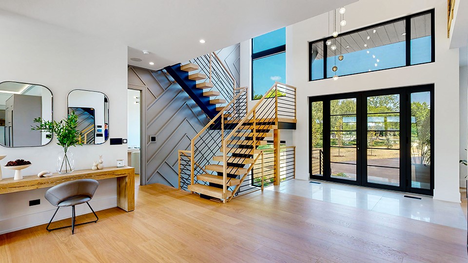 Walls with Dimensional Wood Accents
